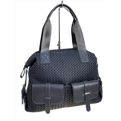 Женская сумка из текстиля, цвет серый