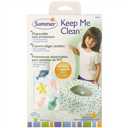 Summer Infant, Keep Me Clean, одноразовые чехлы для сиденья унитаза, от 18 месяцев, 20 шт.