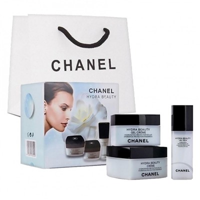 Косметический набор кремов 3 в 1 Chanel Hydra Beauty