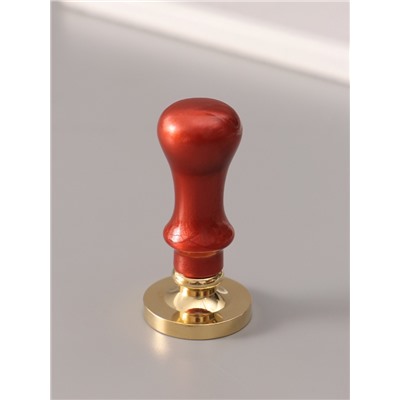 Печать для сургуча с пластиковой ручкой «Ажурная рамка. Круг», 6.3×3×3 см