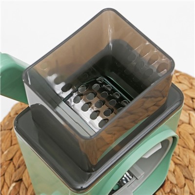 Многофункциональный кухонный комбайн «Ласи», 4 насадки, щётка, цвет зелёный