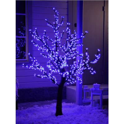 УЦЕНКА Дерево светодиодное улич. 1.8 м. "Сакура" 768LED, 46W, 220V, СИНИЙ