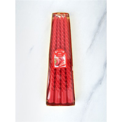 Свеча стержень 4 штуки 25 см арома / G-302 /уп 144/ клубника