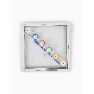 Картина по номерам «Новогодняя лошадка», 15×15 см