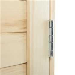 Дверь для бани и сауны «Эконом», 190×70 см, шпунтованная доска