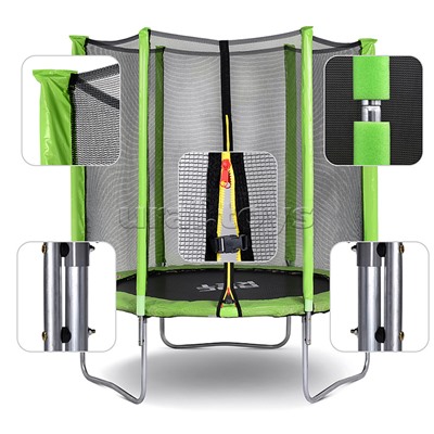 Батут ROCKET, d=183, внешняя сетка высотой 150 см., общая высота 207 см, зеленый