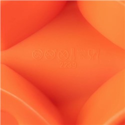 Форма для выпечки Доляна «Сердцебиение», силикон, 30×17.5 см, 8 ячеек (7×6.5 см), цвет МИКС