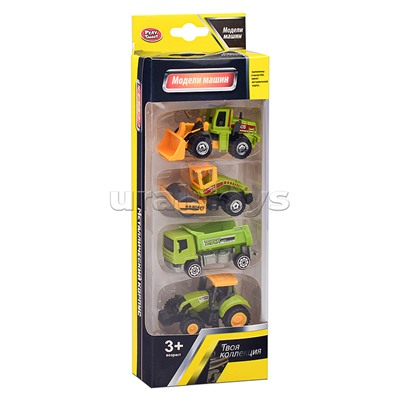 Набор машин "Строим вместе-2" в коробке