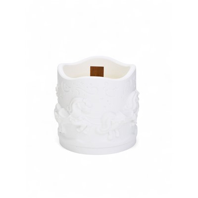 Свеча гипс "Новый год", аромат мускат