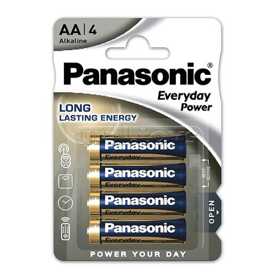 Батарейки алкалиновая Panasonic Everyday Power LR6EPS/4BP LR6 BL4