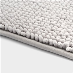 Коврик для дома LaDо́m, букли, плотность 1100 г, 50×80 см, серый