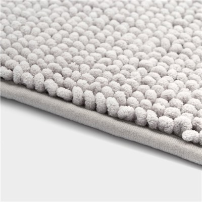 Коврик для дома LaDо́m, букли, плотность 1100 г, 50×80 см, серый