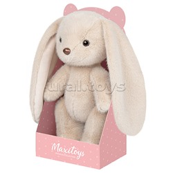 Зайка Бежевый, 20 см, в коробке