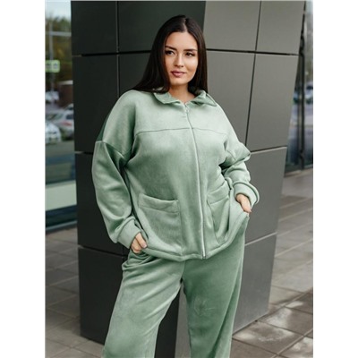 Куртка "Алиса" олива вельвет