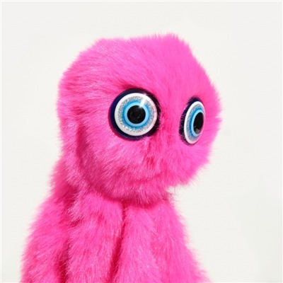 Игрушка для кошек «Осьминожек», до 19 см, искусственный мех, цвет фуксия