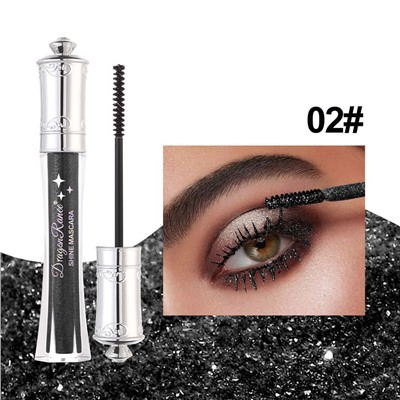 Тушь для ресниц с блестками Dragon Ranee, Цвет 02 Черный