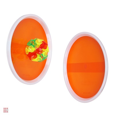 Набор поймай мяч, детский (2 тарелки, мяч на присосках)