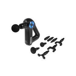 Массажёр для тела LEM-11, перкуссионный, 9 насадок, 9 режимов, чёрный