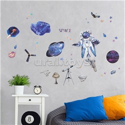 Интерьерная наклейка "В Космосе" 60x90 см, ПВХ,в пластиковом пакете с блистерным подвесом