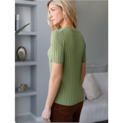 Джемпер тонкой вязки из вискозы с нейлоном