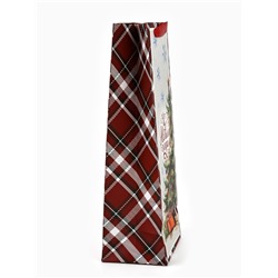 Пакет подарочный новогодний под бутылку «С Новым годом», 13×36×10 см