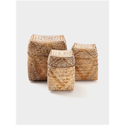 Корзинка плетёная «Марокко», 14×14×23 см