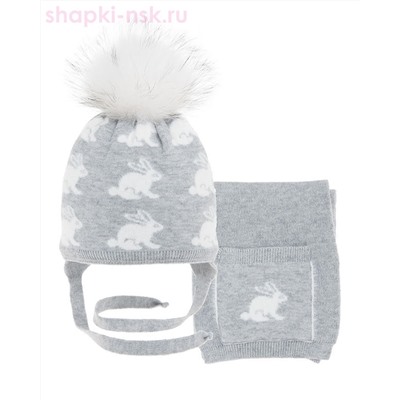 Лулу Комплект для девочки (шапка+шарф) (48-52)