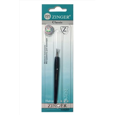 Zinger Триммер для удаления кутикулы / Classic SLC-703-B black logo#2, 89 мм KRISTALLER, 1110390