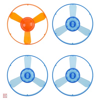 Запускалка вертушка "Динозаврик", 14,3х5,2х13,7см, 2 дизайна