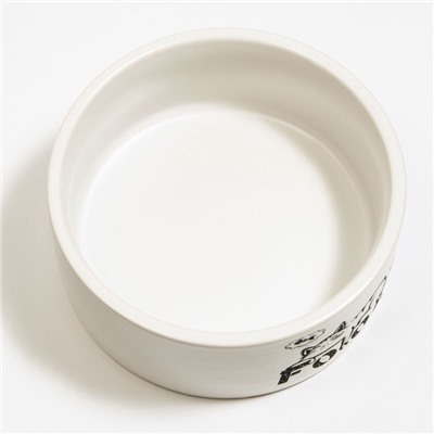 Миска керамическая Food=200 мл - 10×10×4.5 см, белая