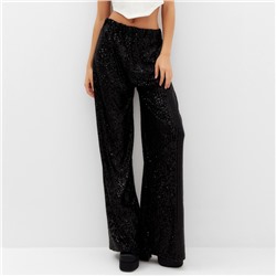 Брюки из пайеток женские MIST Celebration, размер 42, чёрные