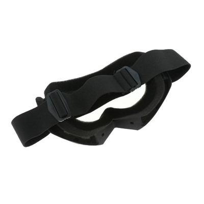 Очки-маска для езды на мототехнике, стекло золотой хром, чёрные, ОМ-14