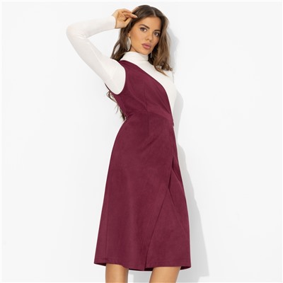 Сарафан замшевый, Селфи-мания (бордо)