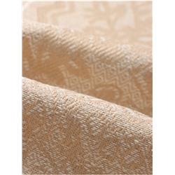 Скатерть «Этель», бежевая, с орнаментом, 140×140 см