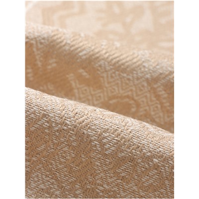 Скатерть «Этель», бежевая, с орнаментом, 140×140 см