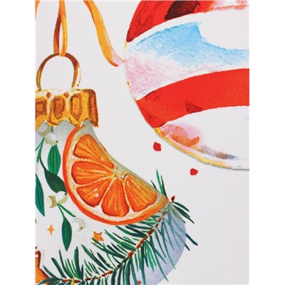 Пакет подарочный новогодний «Ёлка с украшениями », 26×32×12 см