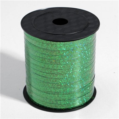 Лента упаковочная металлик, зеленая, 5 мм × 225 м