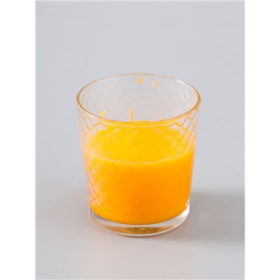УЦЕНКА Свеча ароматическая в стакане "Зимний мандарин", подарочная упаковка, 8х8,5 см, 30 ч