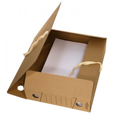 Короб архивный микрогофрокартон с завязками  75мм RB9175N inФОРМАТ