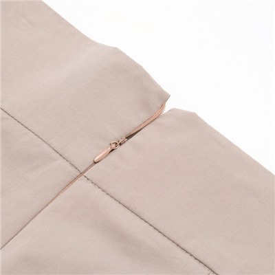 Брюки женские хлопковые MINAKU: Enjoy, серо-розовые, размер 52