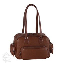 Сумка женская кожаная 260NN brown Natale Navetta