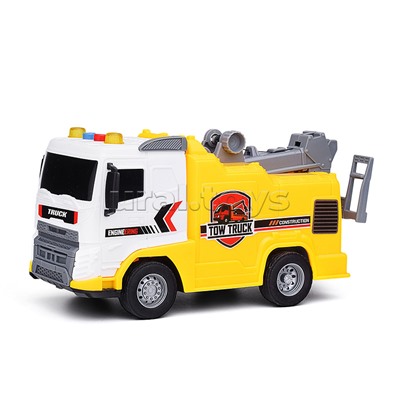 Машина "Инжинерная" 1:20 (свет, звук) в коробке (желтый)