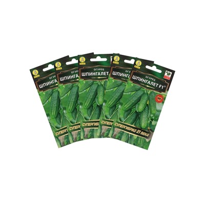 Семена Огурец "Шпингалет" F1, партенокарпический, набор 5 шт