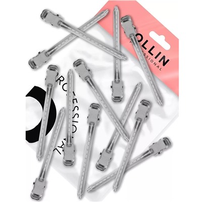 OLLIN Зажимы металлические, 91 мм (12 шт)