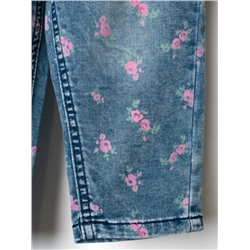 Брюки детские текстильные джинсовые для девочек