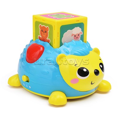 Первые знания с Ёжиком (синий) комплект: ёжик и кубики (5 шт.)