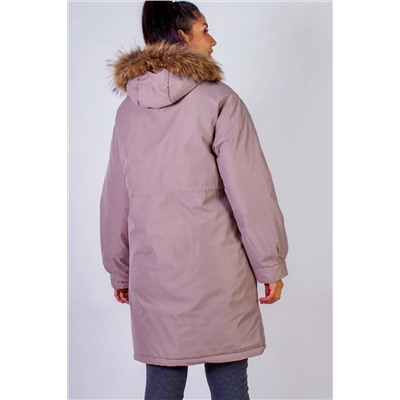 Куртка удлиненная с капюшоном натуральный мех арт. 619 НАТАЛИ, 1071295