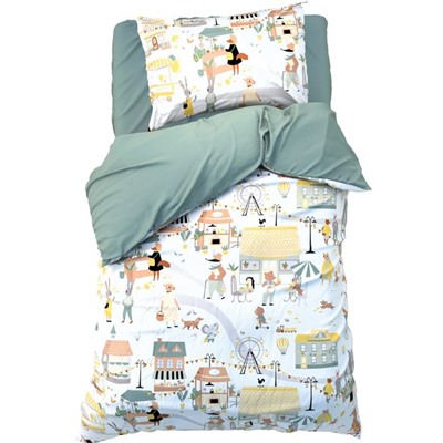 Постельное бельё 1.5-спальное «Этель» Fantastic town, бязь