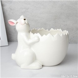 Фигурка кашпо Кролик 18х15 см / YZ21218 /уп 32/