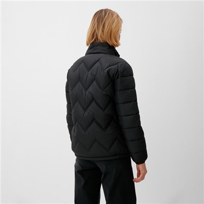 Куртка женская демисезонная на молнии Collorista, чёрная, размер 50